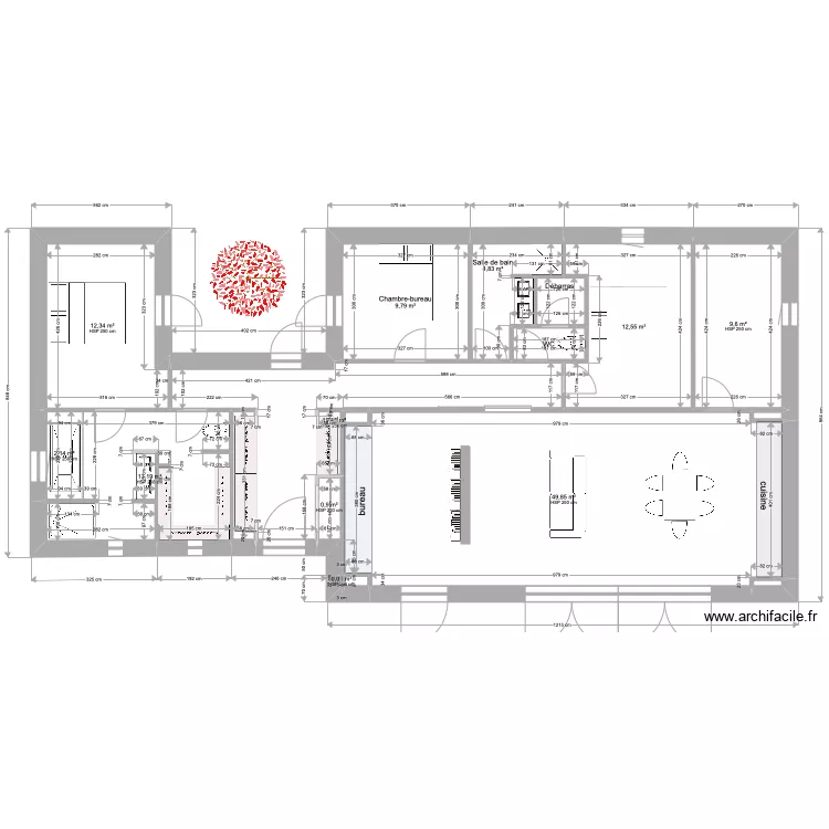 PLAN4B-4JUIN-ARR CUISINE-CHANGEMENT CHAMBRE ET SDB -138M2. Plan de 
