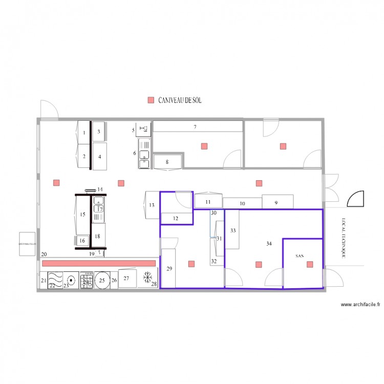 CUISINE RAD V2. Plan de 0 pièce et 0 m2