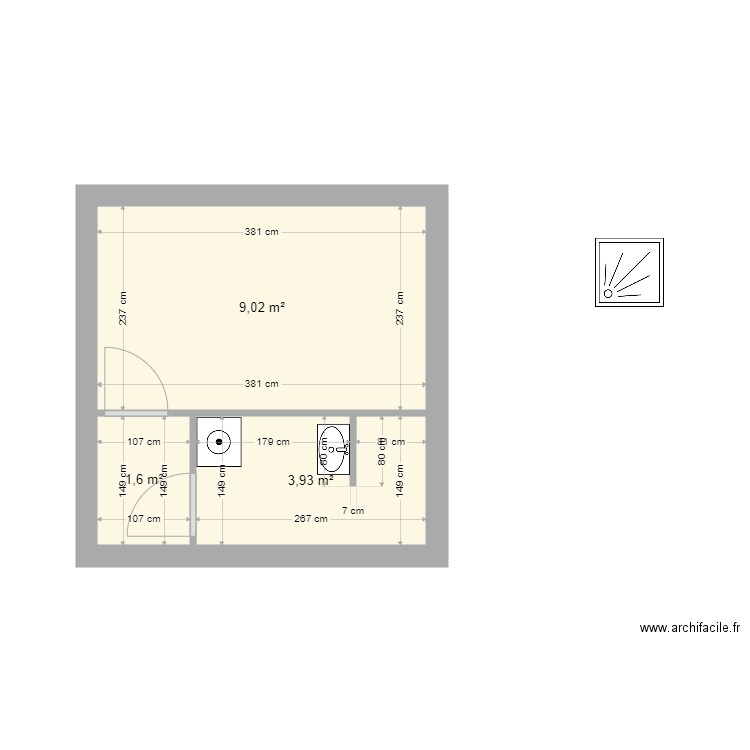 PSP appt 2 Chambre SDB V2. Plan de 0 pièce et 0 m2