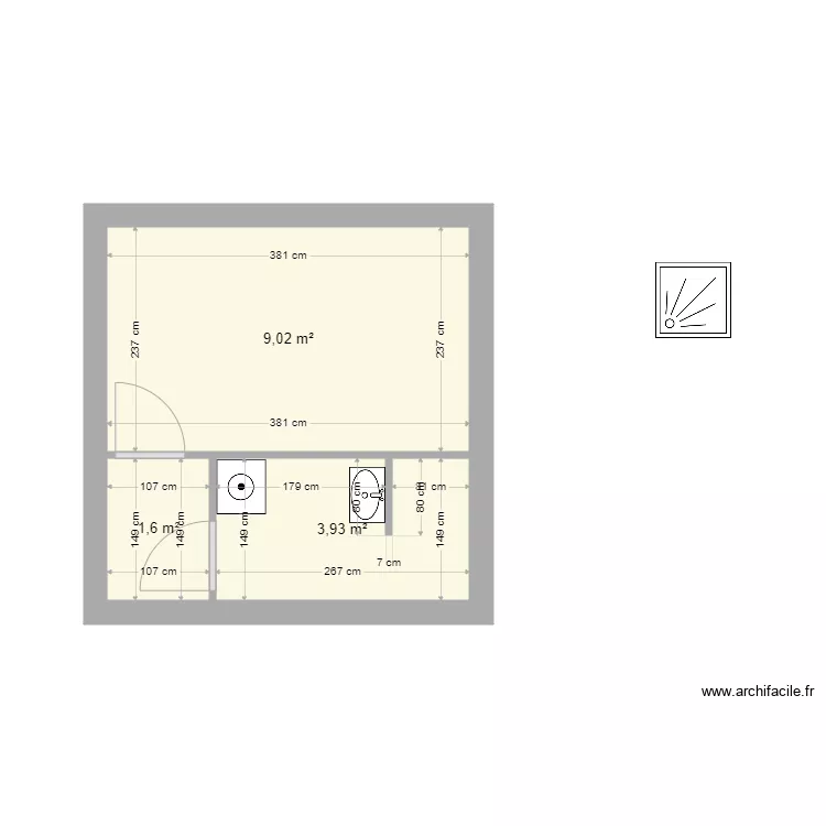 PSP appt 2 Chambre SDB V2. Plan de 
