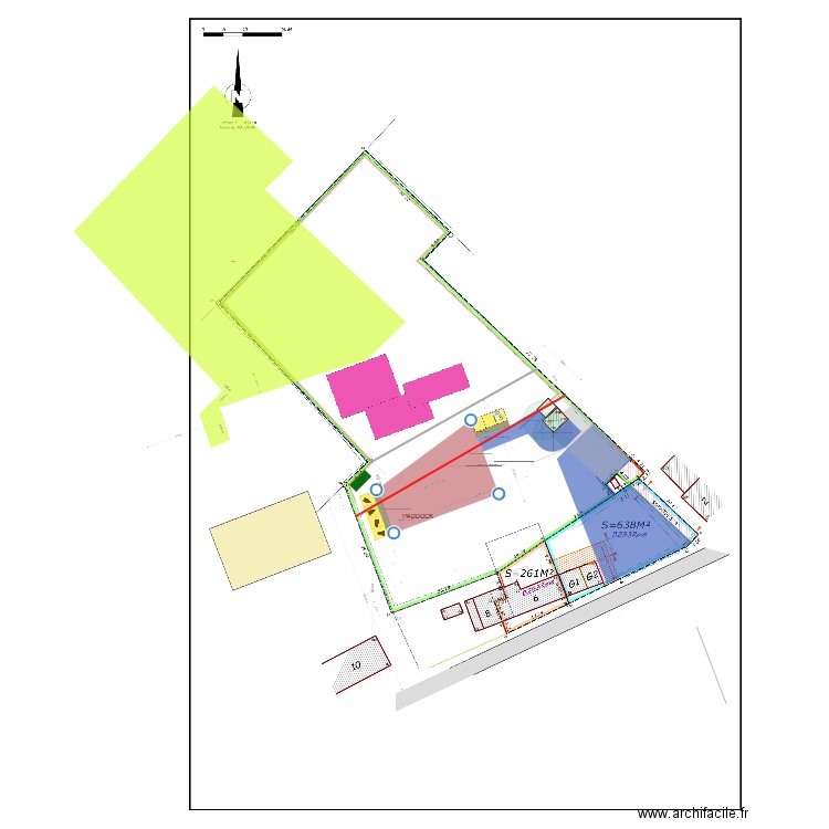 PLAN M PROPRE 9 - 5M 2 PISTE ZAC6 3 mètres. Plan de 0 pièce et 0 m2