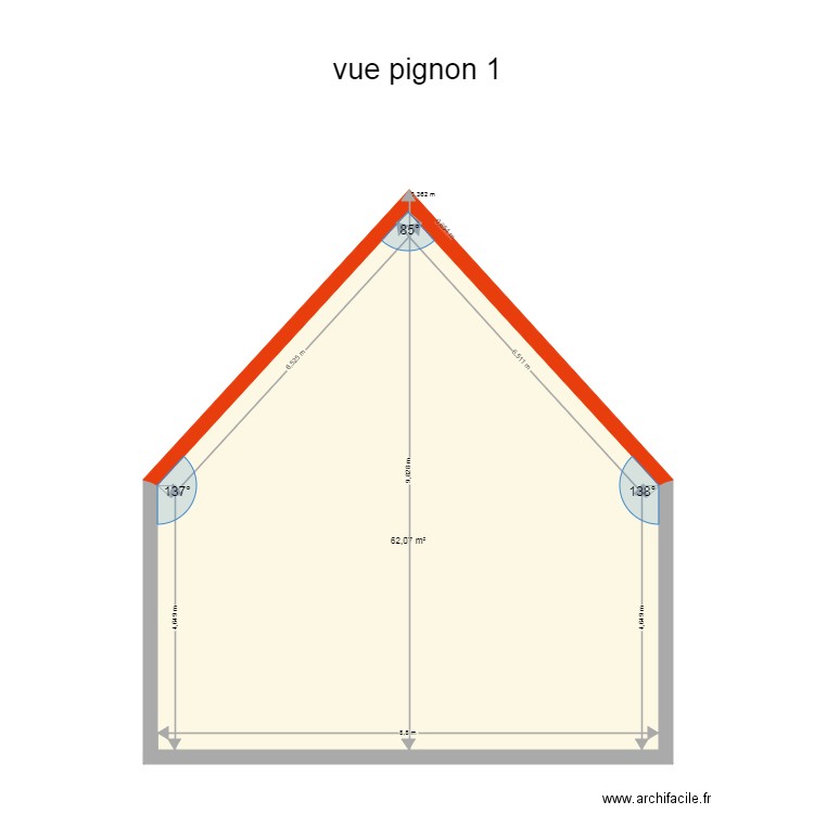 plande de coupe facade 3. Plan de 0 pièce et 0 m2