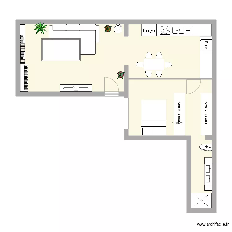 17 trousseau. Plan de 