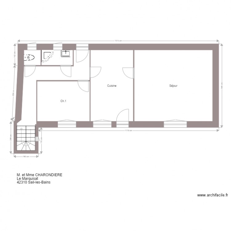 CHARONDIERE. Plan de 0 pièce et 0 m2