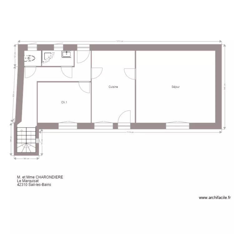 CHARONDIERE. Plan de 