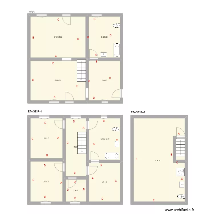 MAS DE DOMPIERRE 23. Plan de 