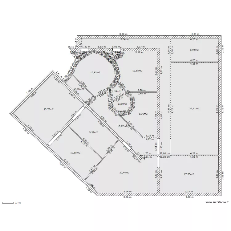ornano cote. Plan de 