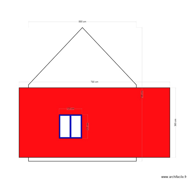 facade gauche. Plan de 0 pièce et 0 m2