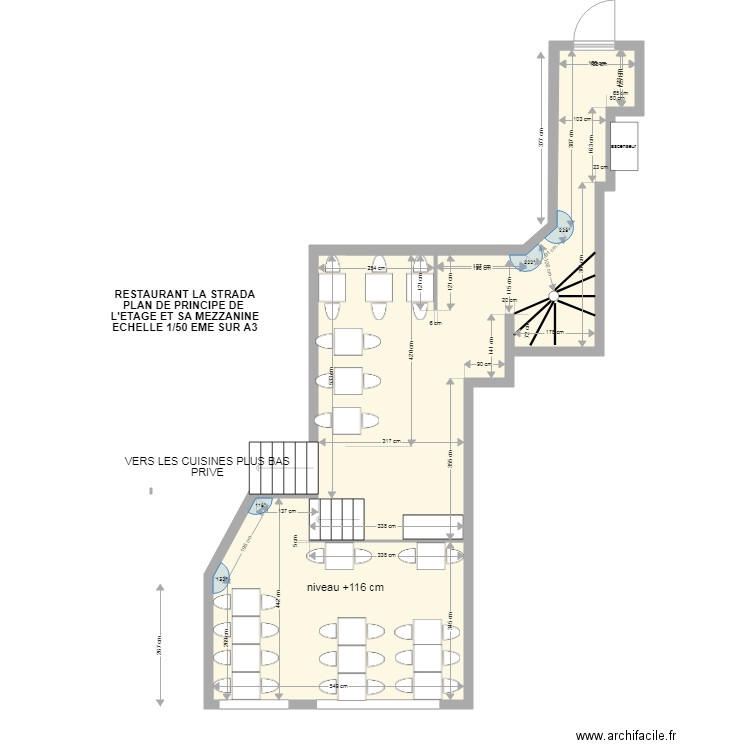 la strada étage. Plan de 0 pièce et 0 m2