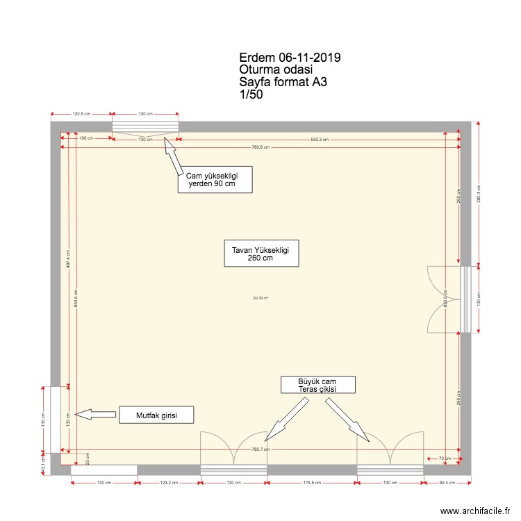 Erdem SALON OTURMA ODASI 06 11 2019. Plan de 0 pièce et 0 m2