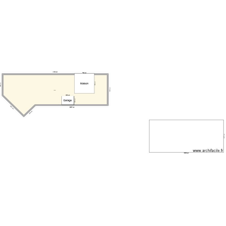 PLAN SITUATION MAISON/GARAGE CADASTRE. Plan de 1 pièce et 490 m2