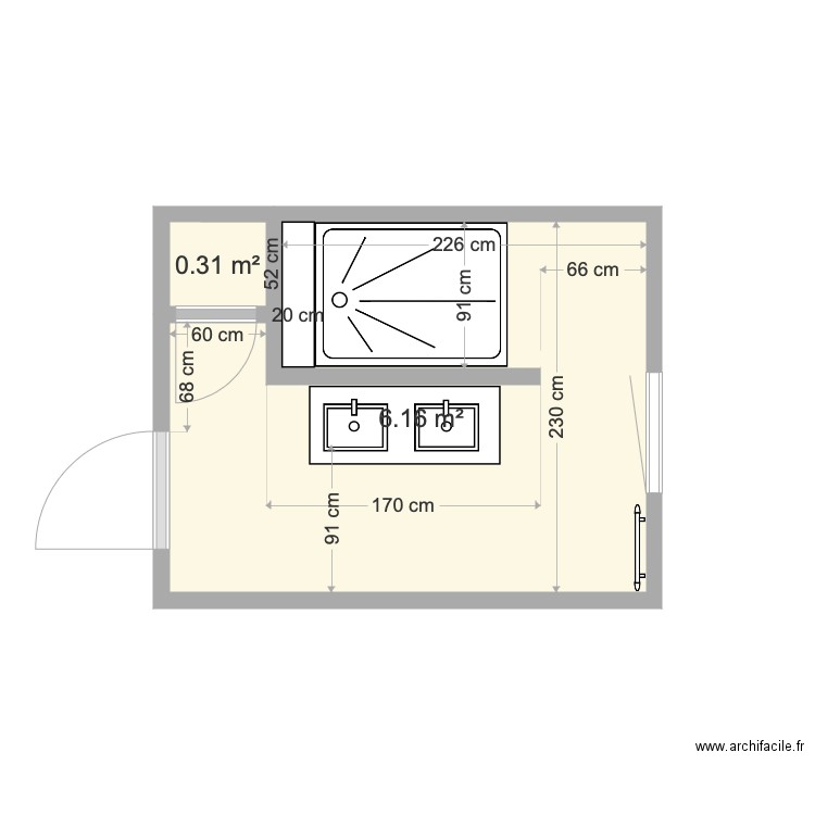 SDB2. Plan de 0 pièce et 0 m2