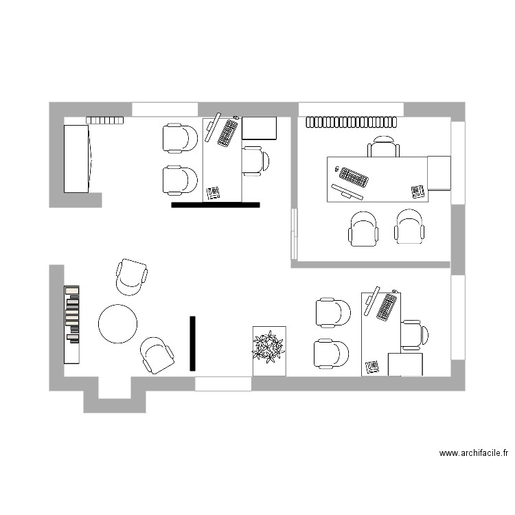 bureau christophe 2. Plan de 0 pièce et 0 m2