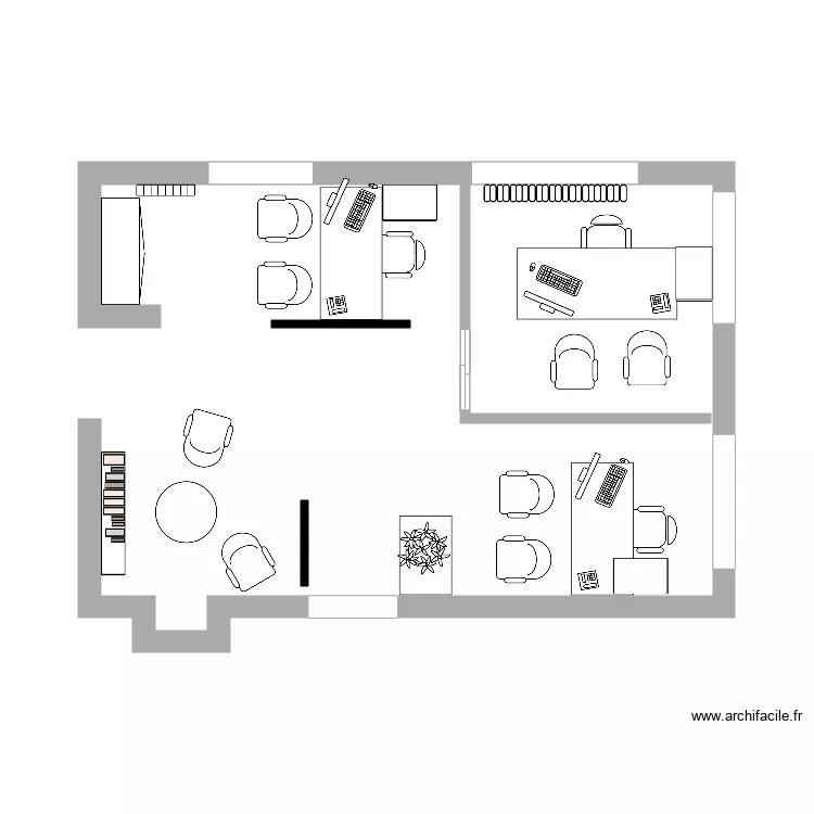 bureau christophe 2. Plan de 
