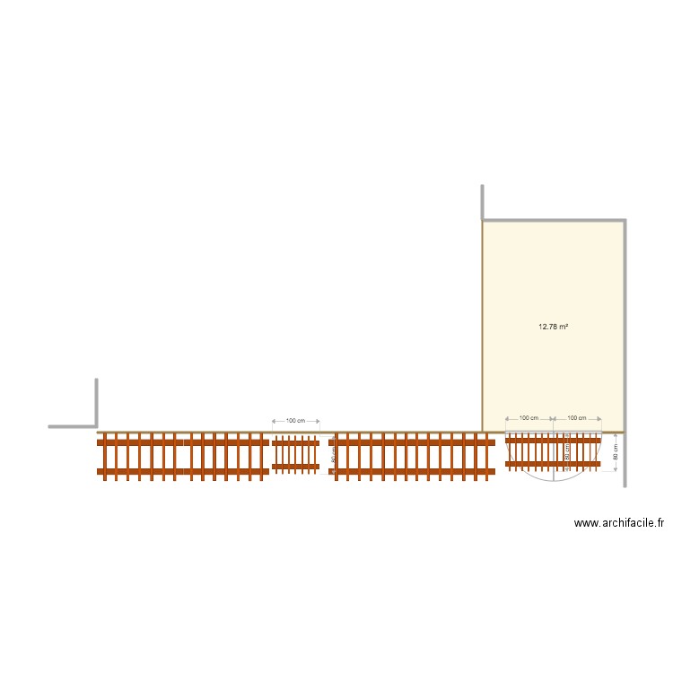 jardin. Plan de 0 pièce et 0 m2