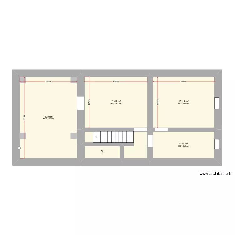 DELVIGNE (Pilate) - VMC Cave. Plan de 6  et 55 m²