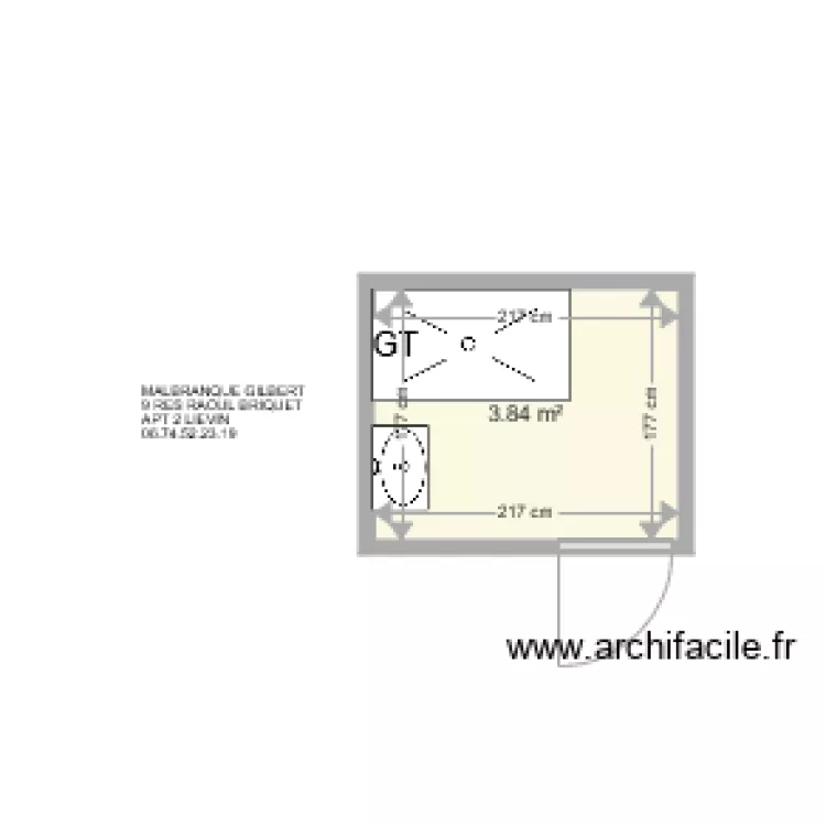 MALBRANQUE GILBERT . Plan de 
