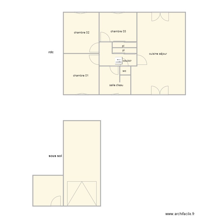 masse am. Plan de 0 pièce et 0 m2