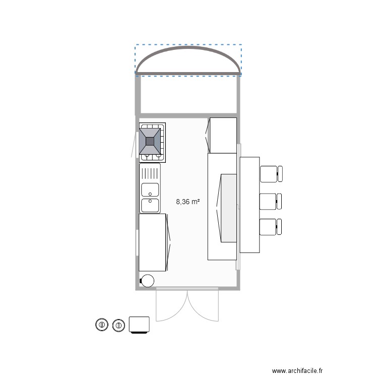 camion food . Plan de 0 pièce et 0 m2