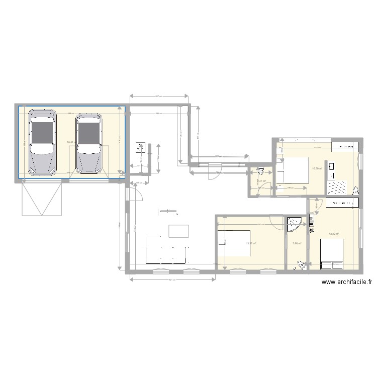 Maison F4 Lily. Plan de 0 pièce et 0 m2