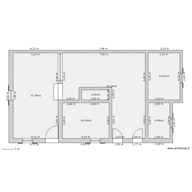 nouveau roy bas. Plan de 