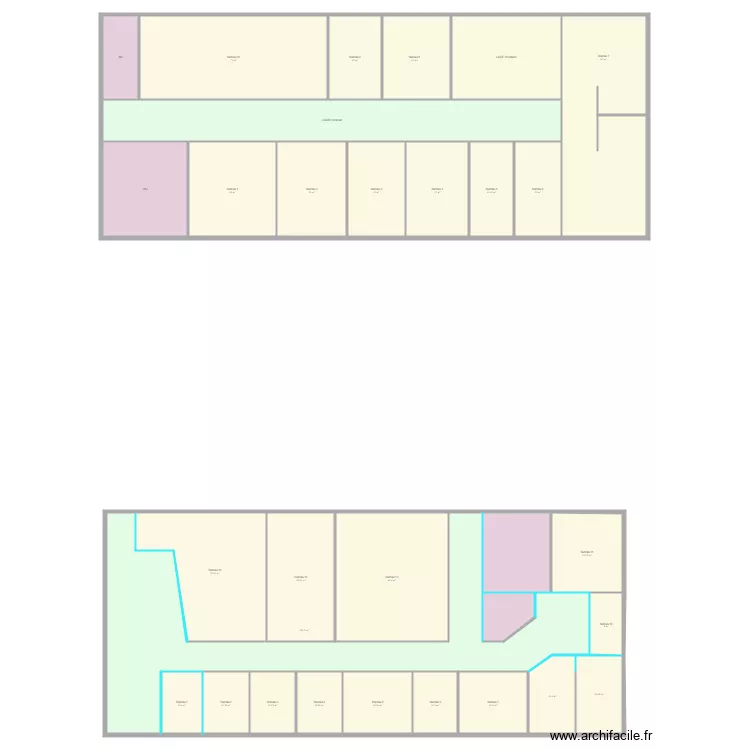 FONTAINE 1er &eacute;tage INGEUROP. Plan de 
