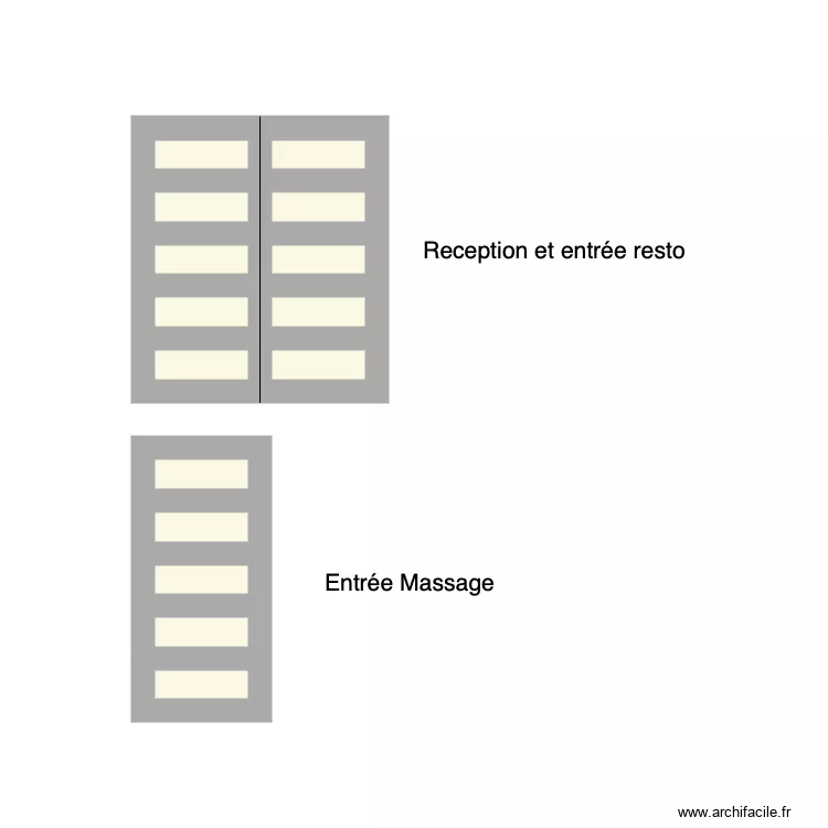 Porte resto reception massage. Plan de Porte resto reception massage. Plan de