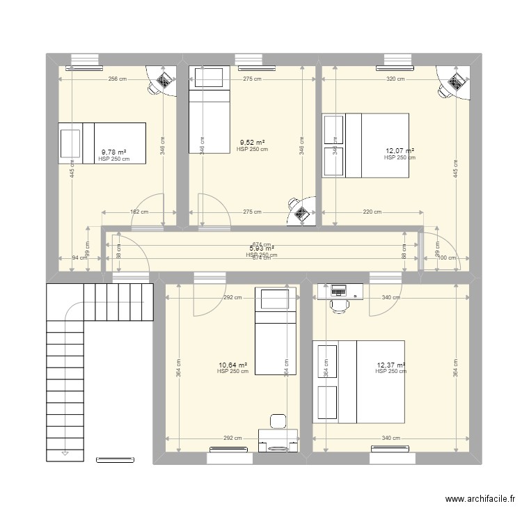 R+2.berton. Plan de 0 pièce et 0 m2