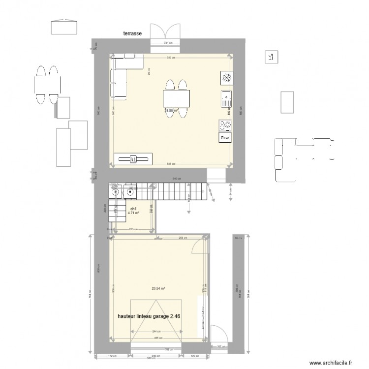 rdc vieille brioude prop 2. Plan de 0 pièce et 0 m2