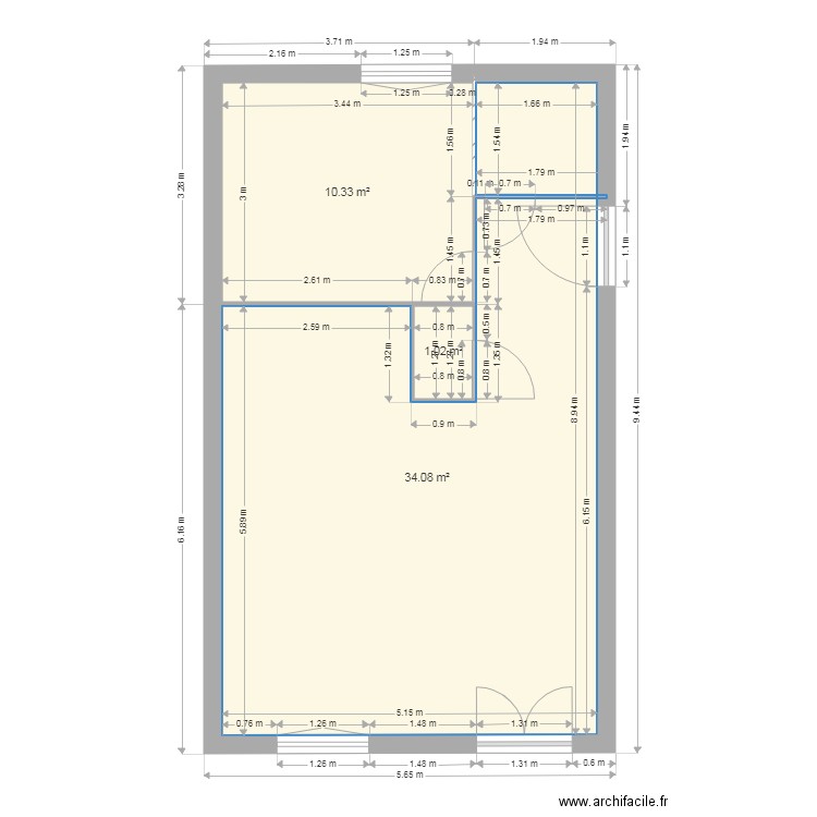 toi. Plan de 0 pièce et 0 m2