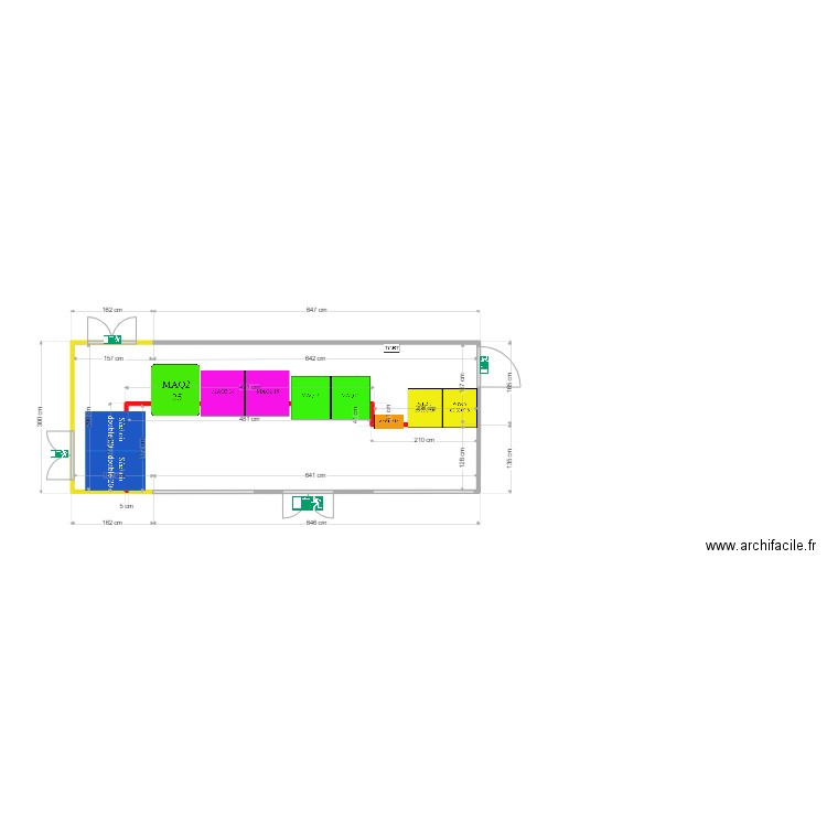 AGRANDISSEMENT 1.1. Plan de 1 pièce et 23 m2