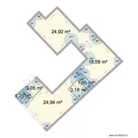 Plan 14 Appart + Cour