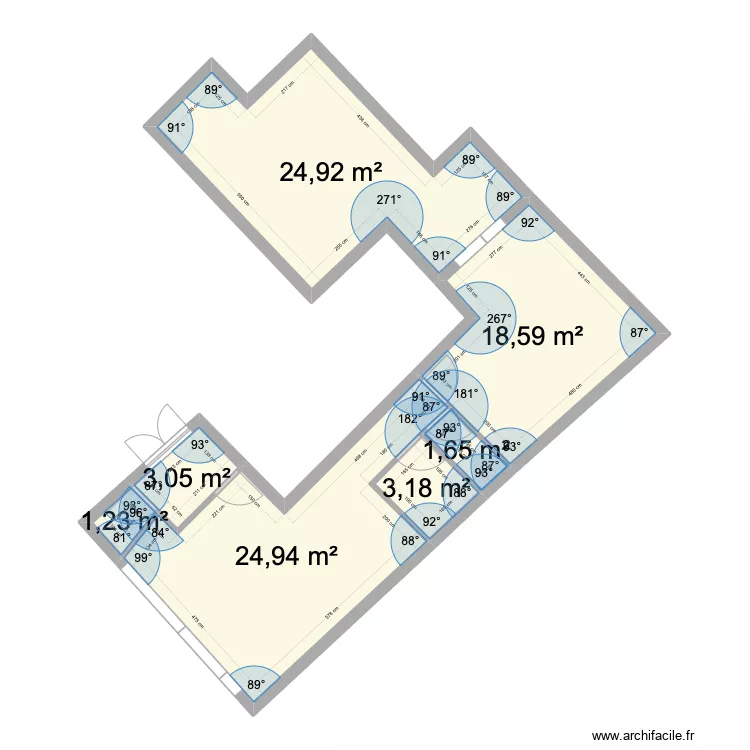 Plan 14 Appart + Cour. Plan de Plan 14 Appart + Cour. Plan de