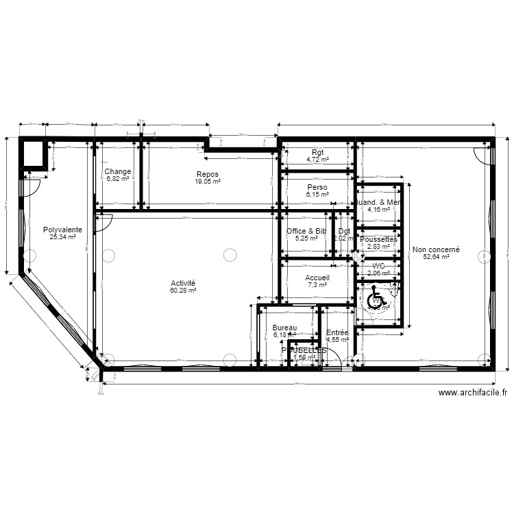 Fontenay Existant 1 JORDAN 14092022 maj JR ArL 160922. Plan de 18 pièces et 216 m2