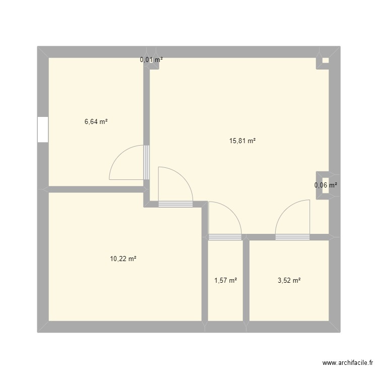 LE CONQUET SQUARE HABITAT. Plan de 7 pièces et 38 m2