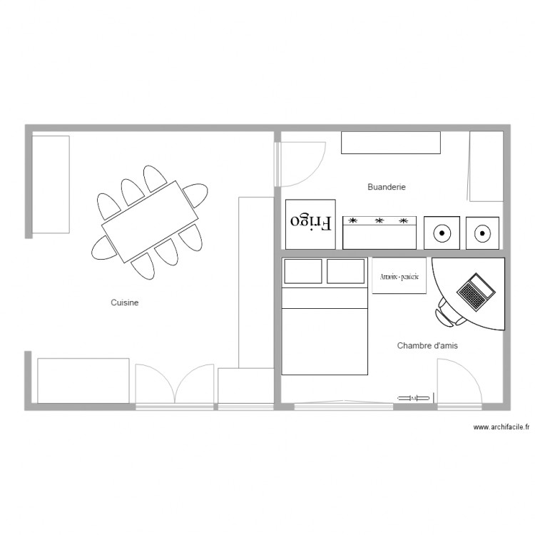 Maison. Plan de 0 pièce et 0 m2