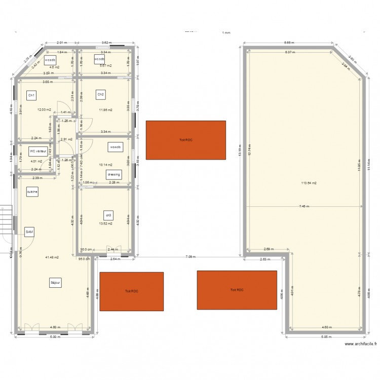 Etage1évolution. Plan de 0 pièce et 0 m2