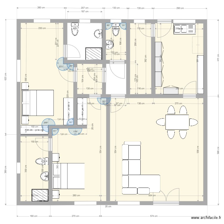 RDC Bel Air 19012023. Plan de 0 pièce et 0 m2