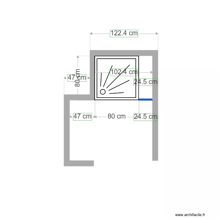 salle de bain. Plan de salle de bain. Plan de