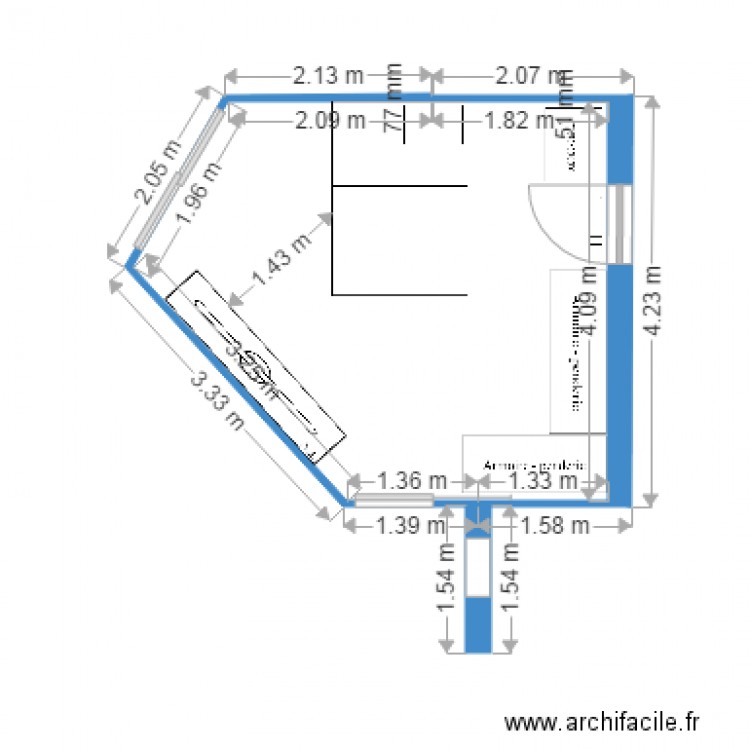 chambre1. Plan de 0 pièce et 0 m2