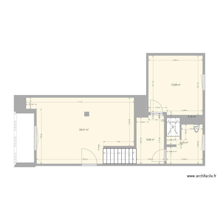 studio2. Plan de 0 pièce et 0 m2