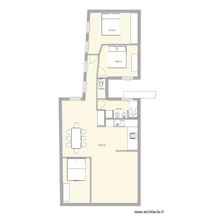 Bvd Temple 4. Plan de 