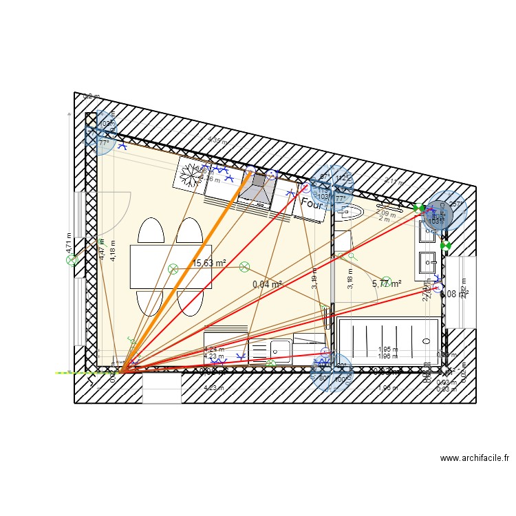 Cuisine_Murs&SdB-et-Mobilier-Elec-Plomb-Der. Plan de 7 pièces et 22 m2