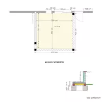 vue en plan cotes brutes