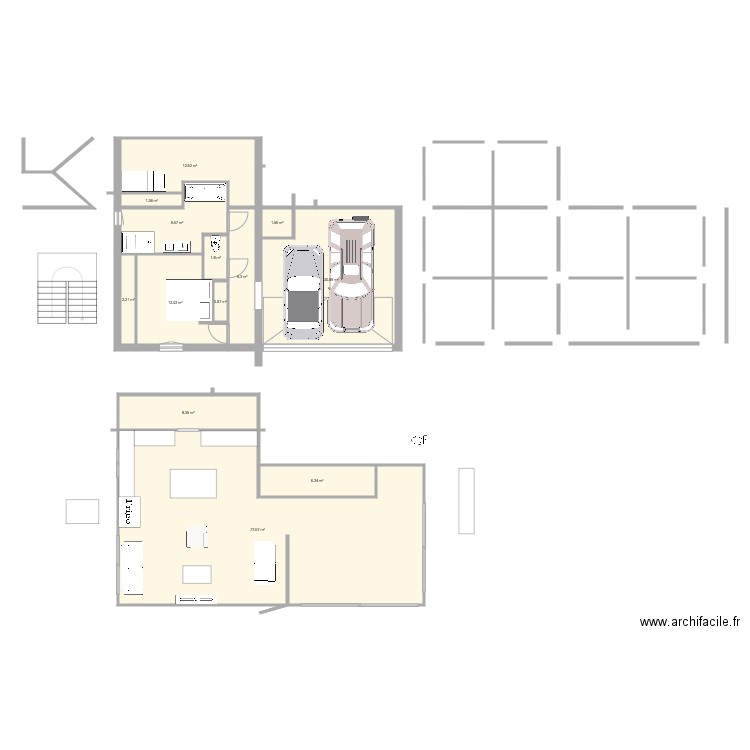 surface cussac. Plan de 0 pièce et 0 m2