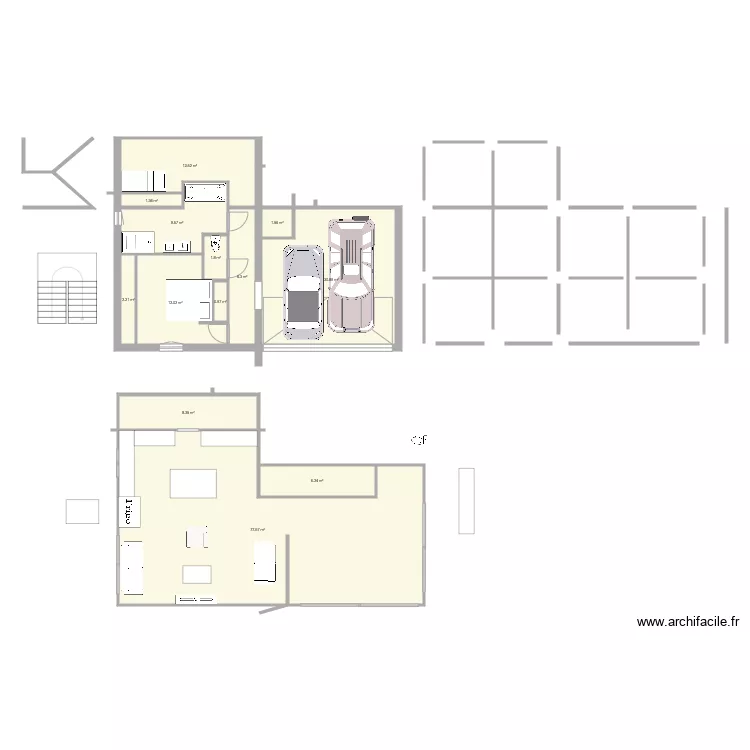 surface cussac. Plan de 