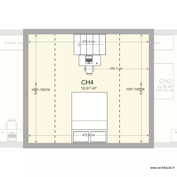10 imp du Sud Roubaix  PROJET. Plan de 