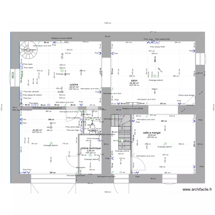 PROJET LACAUNE RDC gabi1 elec  final  1. Plan de 