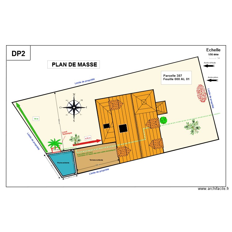 DP2 PISCINE. Plan de 0 pièce et 0 m2