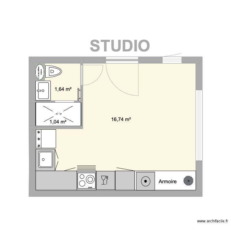 STUDIO PLOMBERIE. Plan de 0 pièce et 0 m2